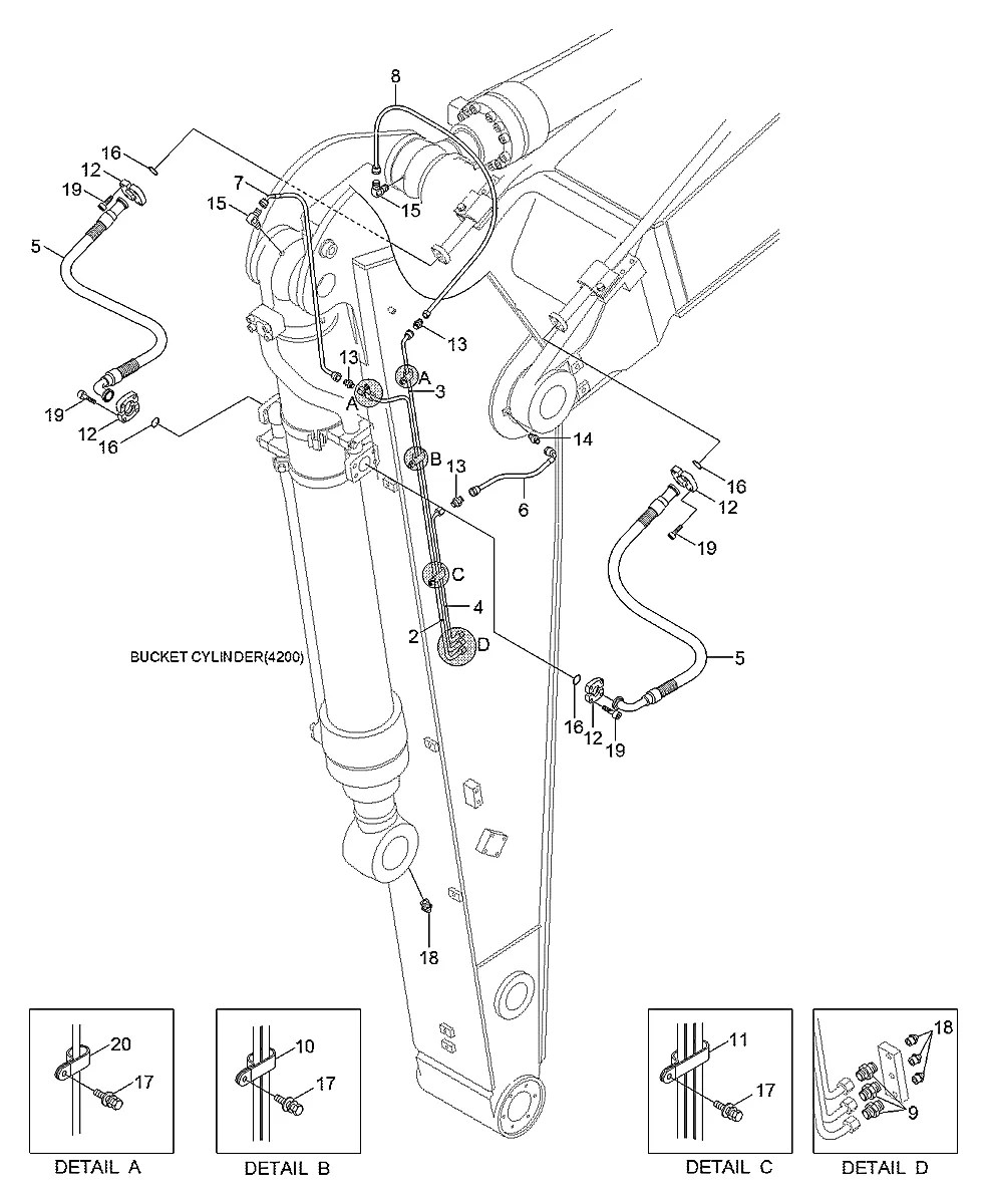 P853-042014 Escavadeira de esteiras Hyundai R480LC-9