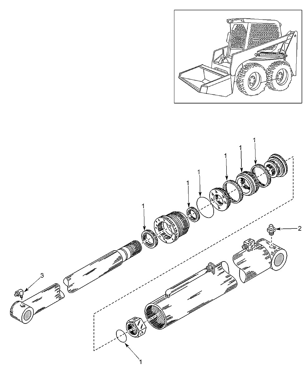 YCAC-01007 Mini carregadeira Hyundai HSL600-680T