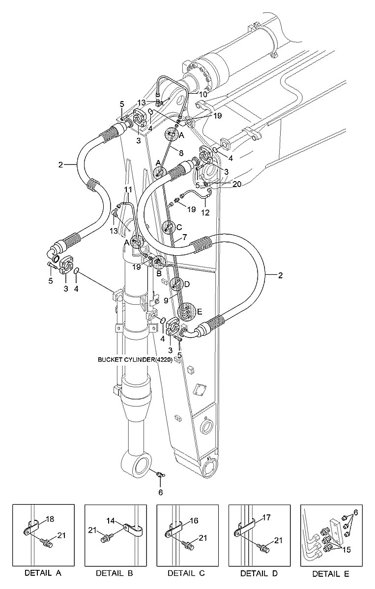 31Q6-60260 Escavadeira de rodas Hyundai R210W-9S
