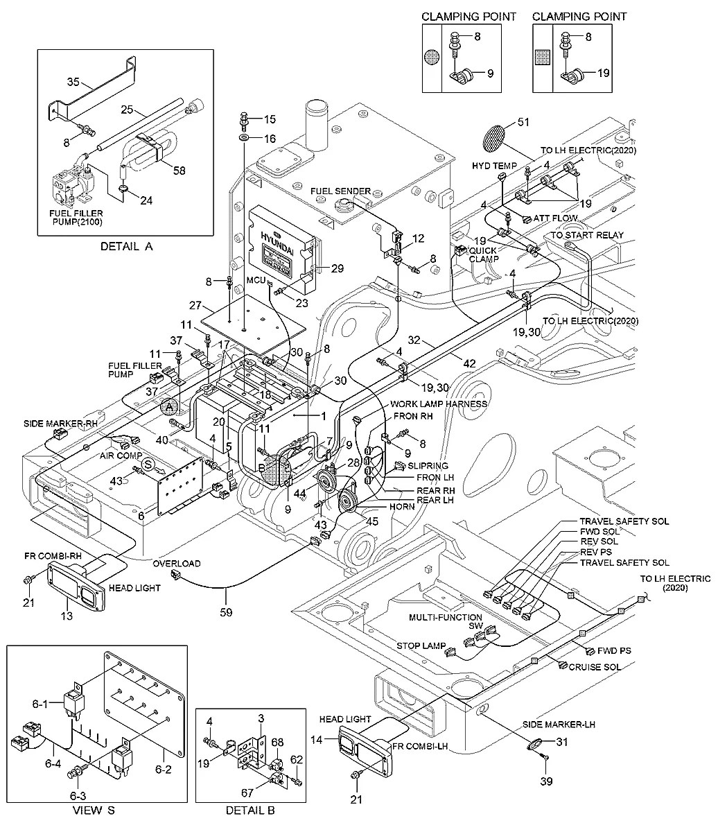 27Q7-50104 Escavadeira de rodas Hyundai R210W9-MH