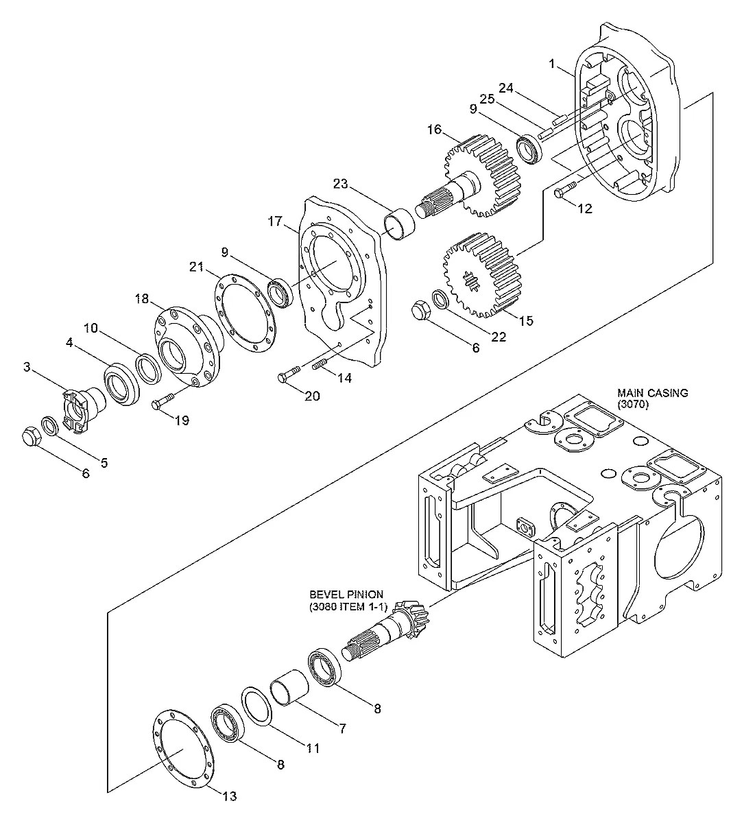 55D1-41880 Trator de esteira Hyundai H80-LGP