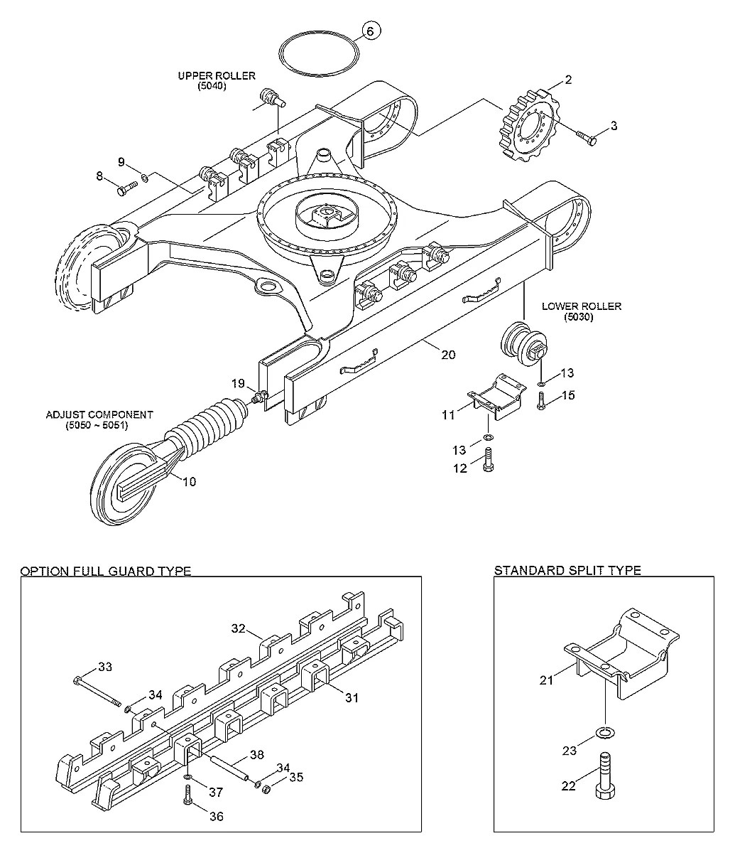 51E7-0001 Escavadeira de esteiras Hyundai R450LC-3
