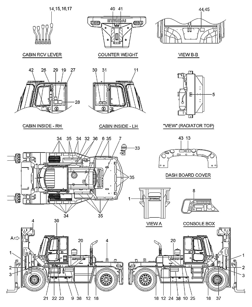 91FQ-00181 Empilhadeira Hyundai 250D-9