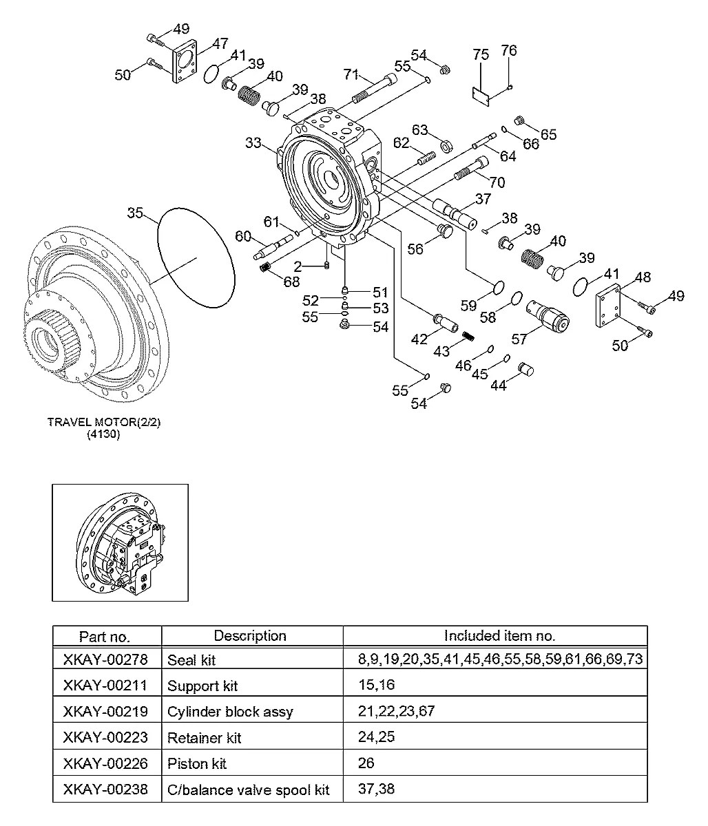 31Q9-40033 Escavadeira de esteiras Hyundai R330LC-9SH