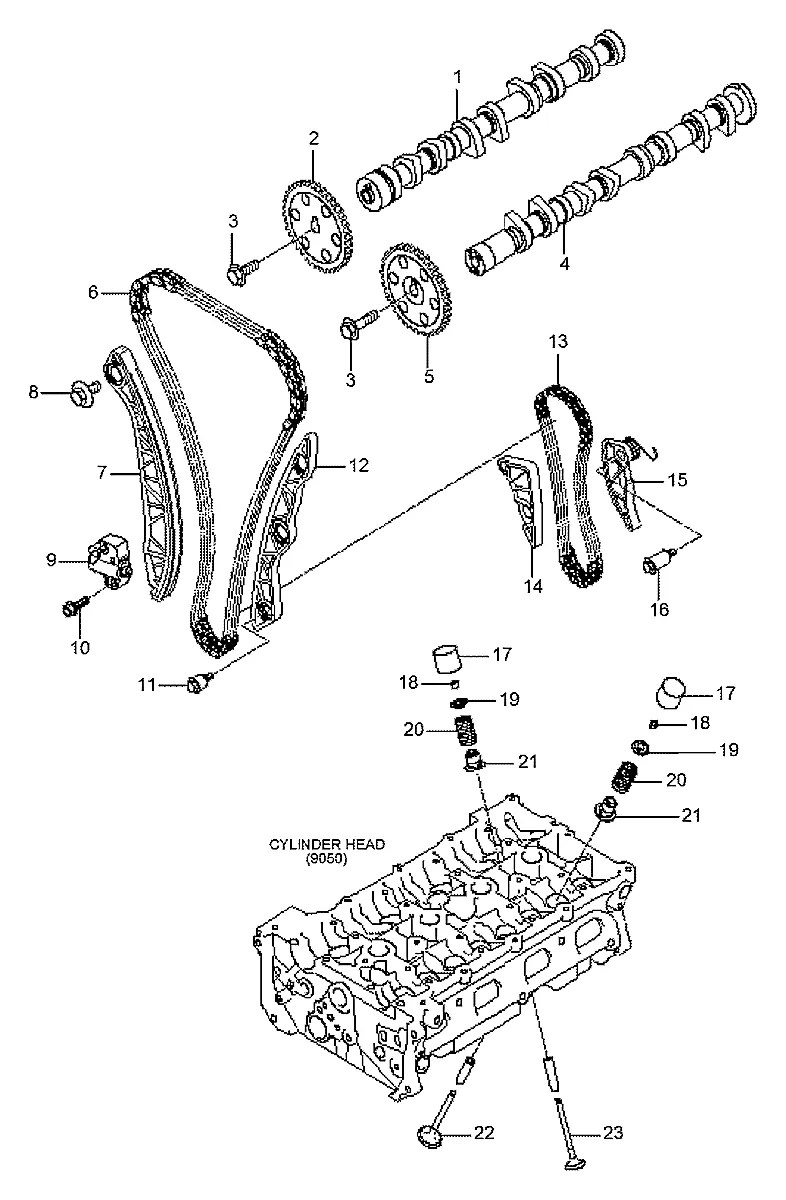 22226-25213 Empilhadeira Hyundai 25-30GC-7A