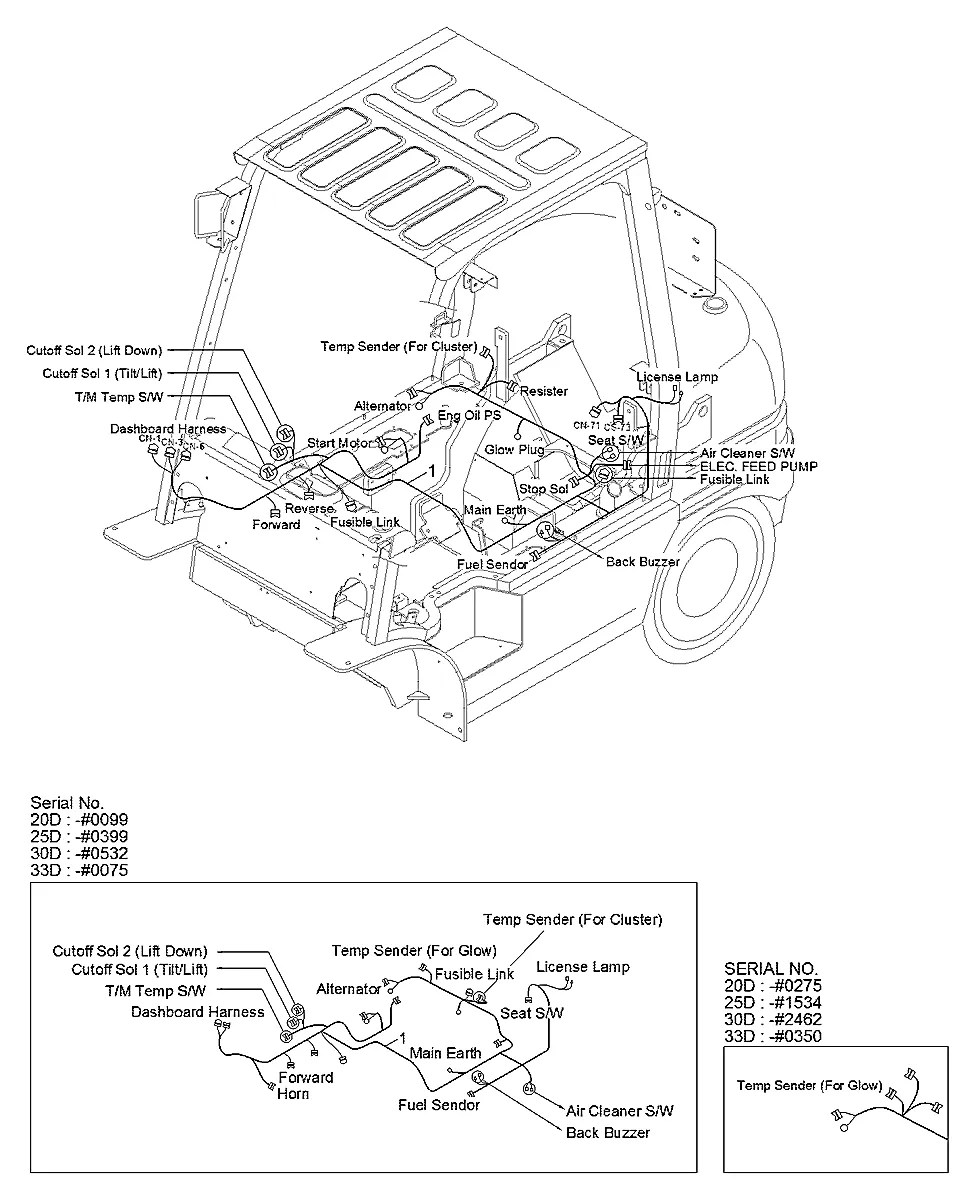 21HA-10016 Empilhadeira Hyundai 20-25-30-33D-7