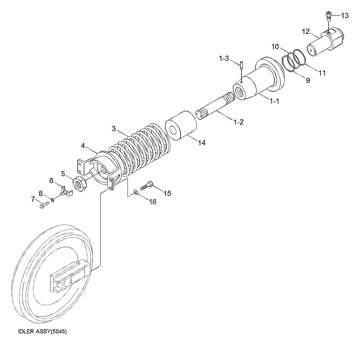 81N8-13010BG Escavadeira de esteiras Hyundai R250LC-7