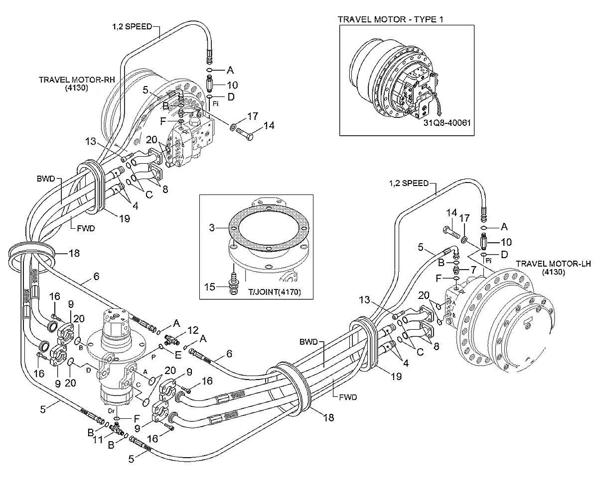 P920-042058 Escavadeira de esteiras Hyundai R300LC-9A