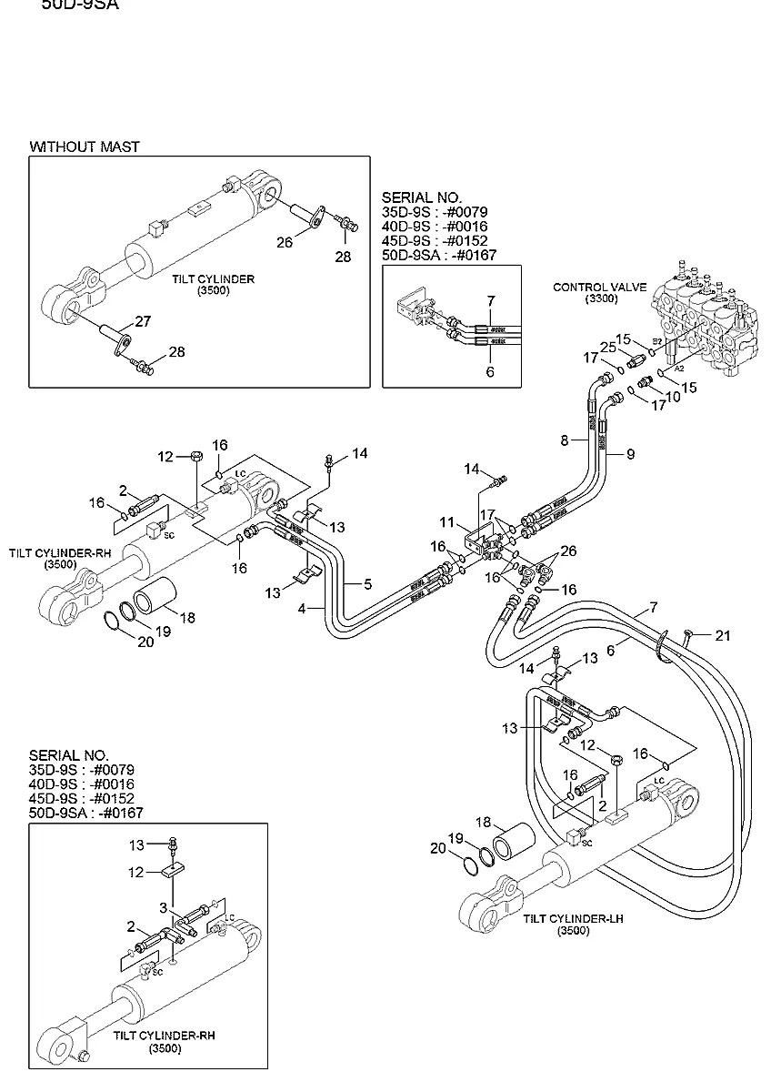 31FV-71081 Empilhadeira Hyundai 35-40-45-50D-9SA