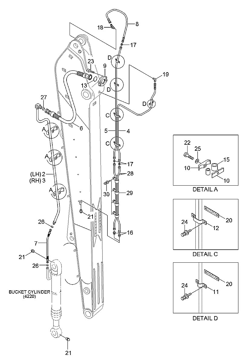 P945-126332 Escavadeira de esteiras Hyundai RB220LC-9S