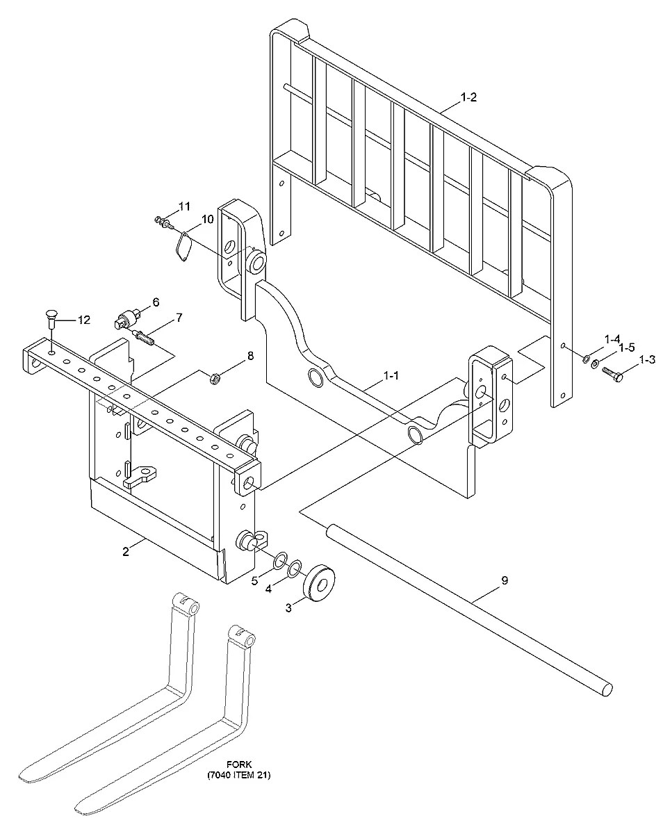 61FP-25011 Empilhadeira Hyundai HBR14-7