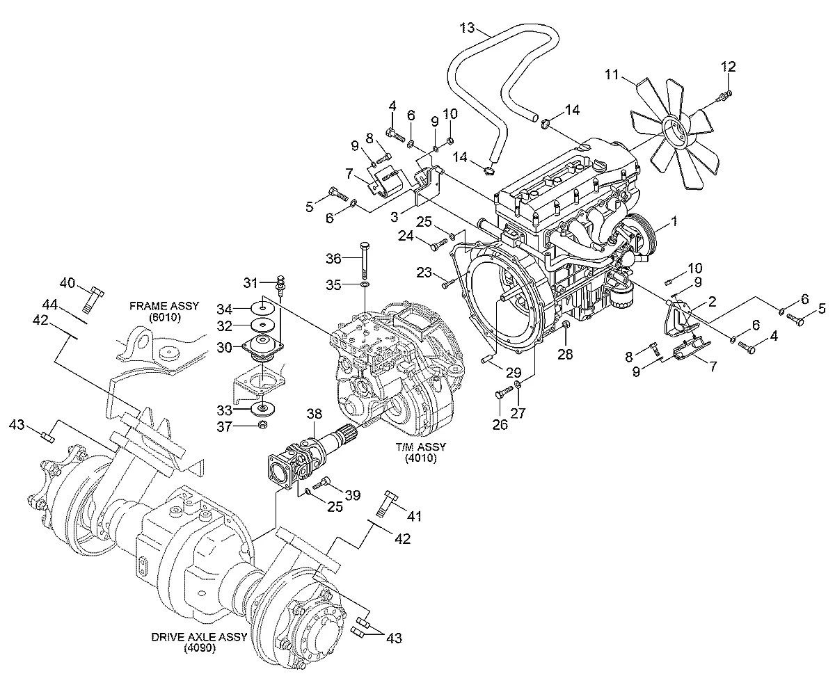 S208-20100B Empilhadeira Hyundai 25-30-33LF-7