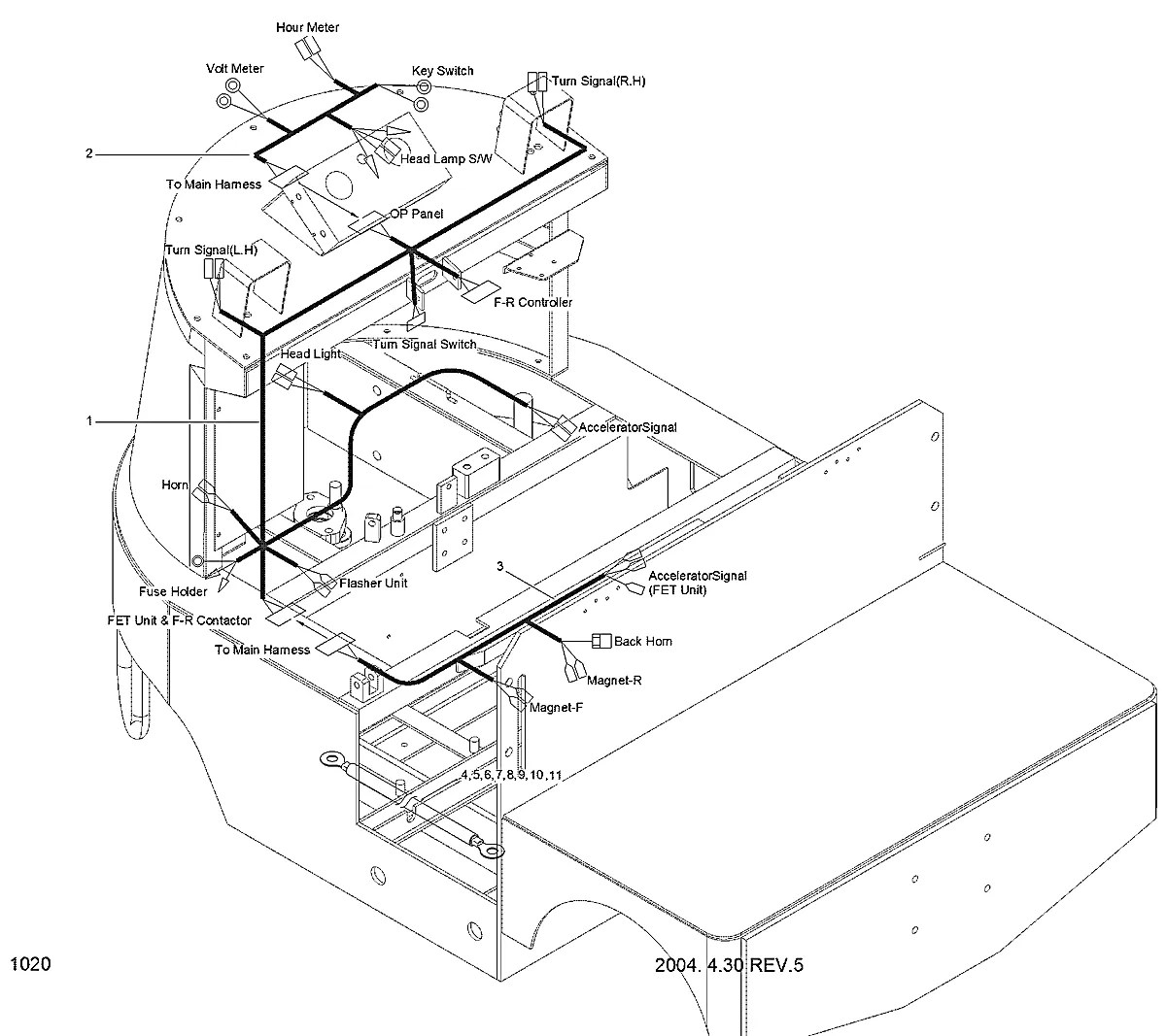 310021050-01 Empilhadeira Hyundai HBP15-HBT40