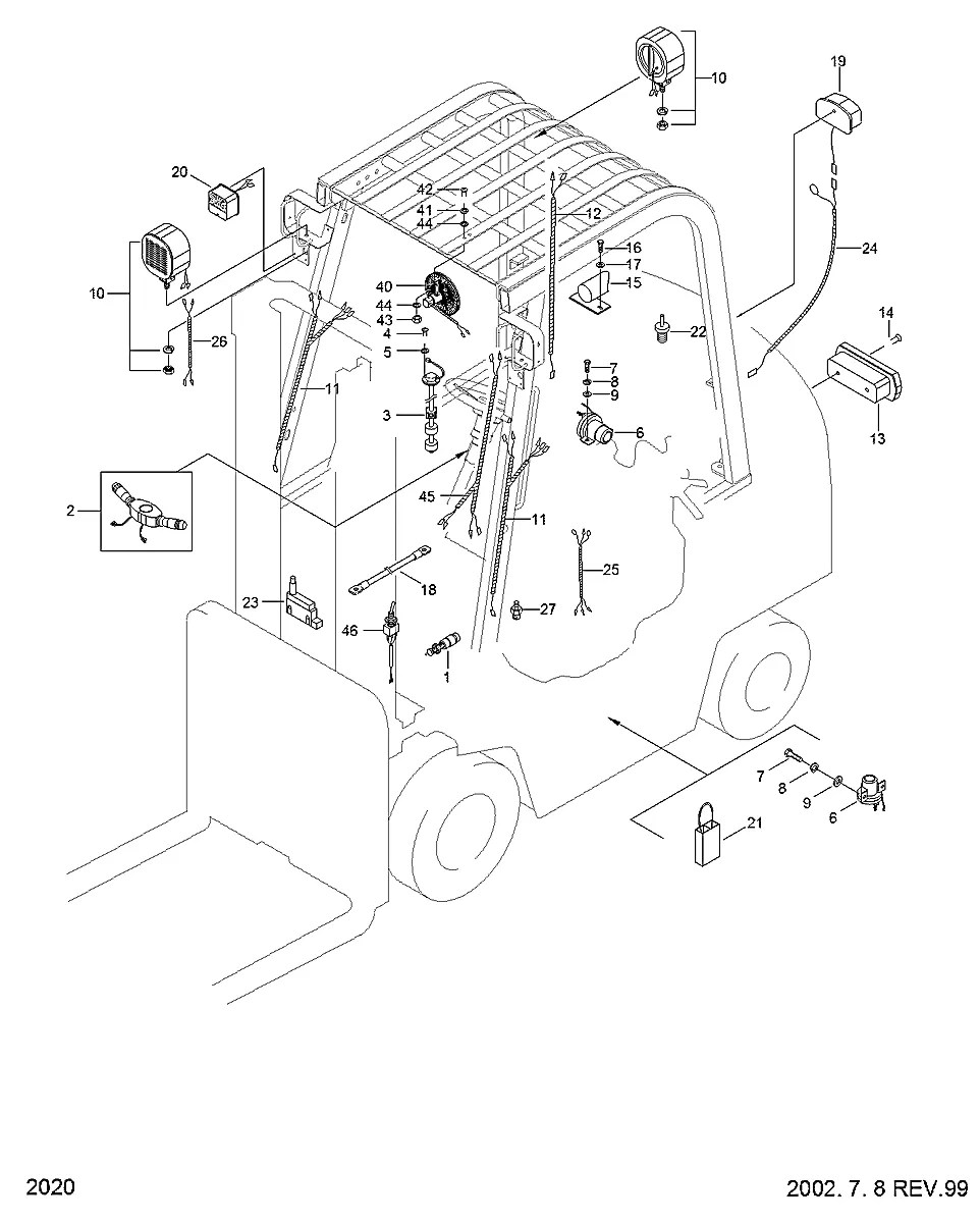 F12830020 Empilhadeira Hyundai HDF50-70A