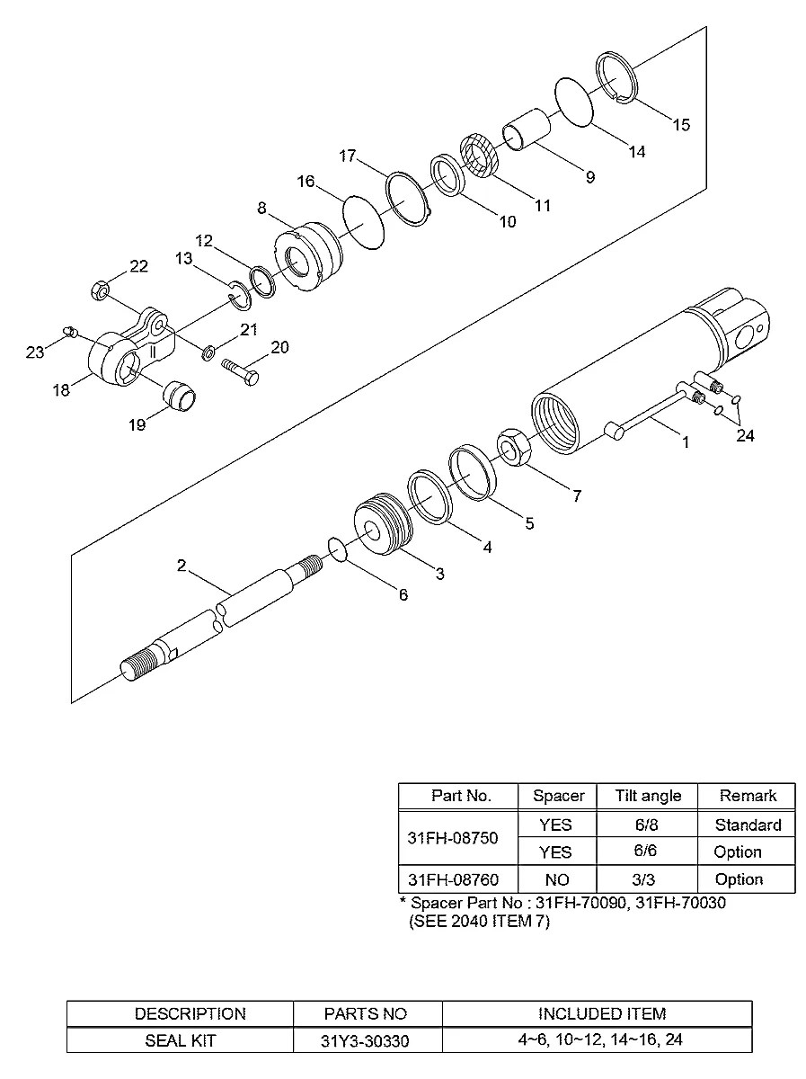 31FH-08750 Empilhadeira Hyundai 22-25-30BHA-7