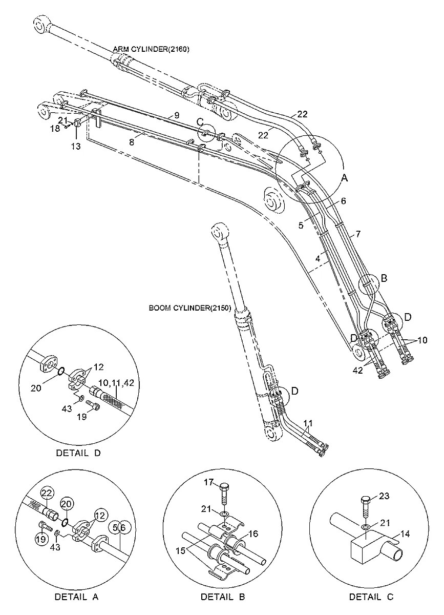 31E7-0037 Escavadeira de esteiras Hyundai R450LC-3