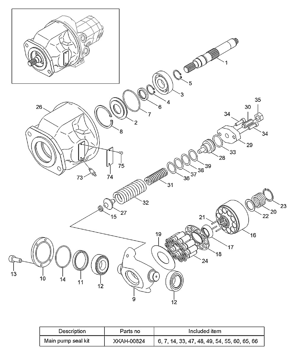 XKAH-00646 Escavadeira de esteiras Hyundai R55-7A