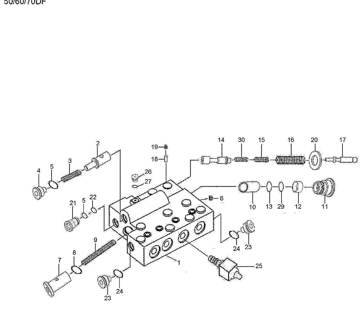 XKBT-00231 Empilhadeira Hyundai 50-60-70DF-7