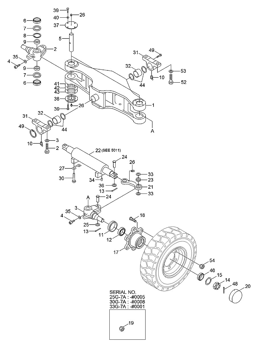 81F7-51310 Empilhadeira Hyundai 25-30-33G-7A