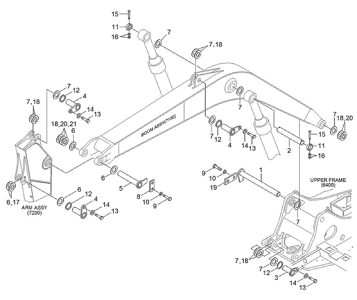 61Q4-01010BG Escavadeira de esteiras Hyundai R140LC-9V