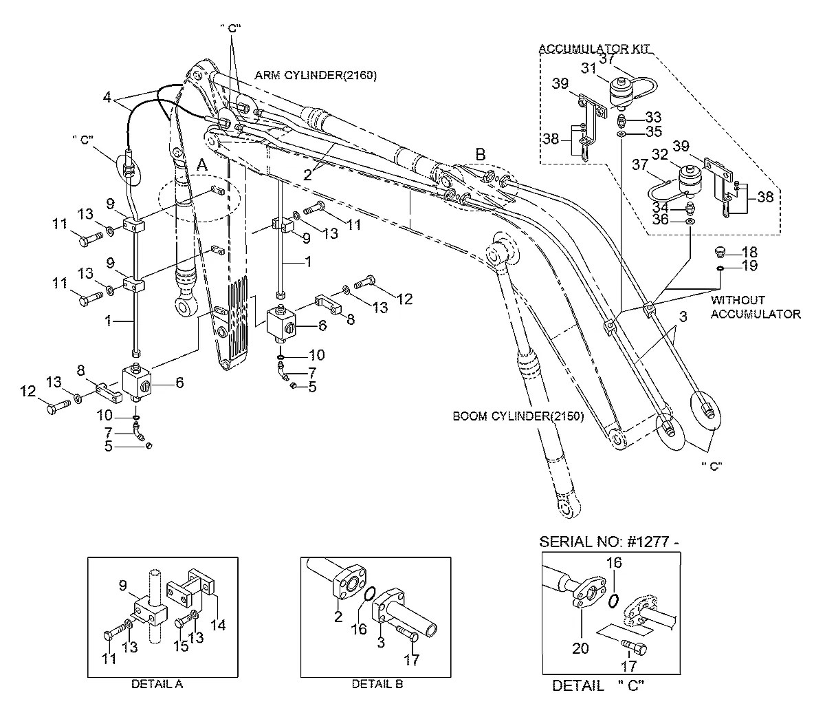 P683-207336 Escavadeira de esteiras Hyundai R450LC-3A
