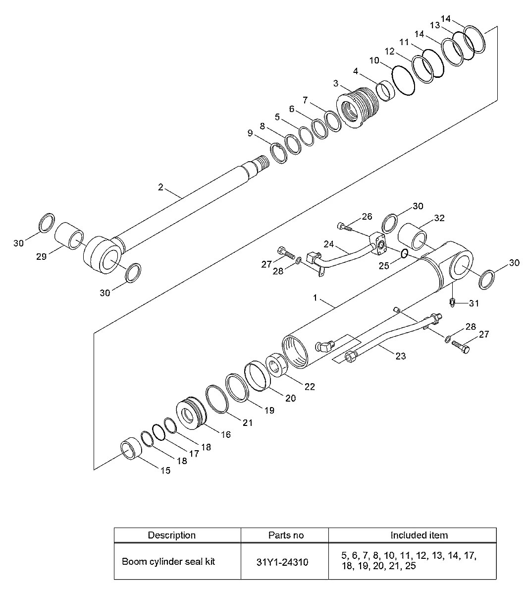 S641-058003 Escavadeira de esteiras Hyundai R55-7A