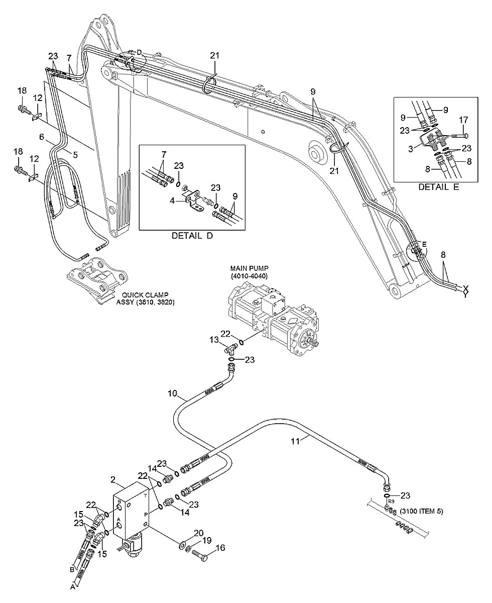 P913-047027 Escavadeira de esteiras Hyundai R370LC-7