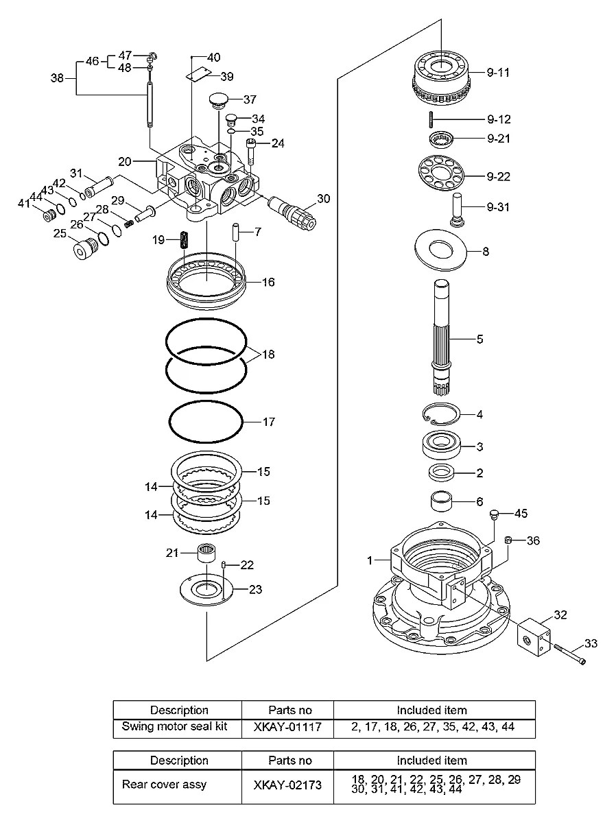 31Q4-10170 Escavadeira de rodas Hyundai R140W-9