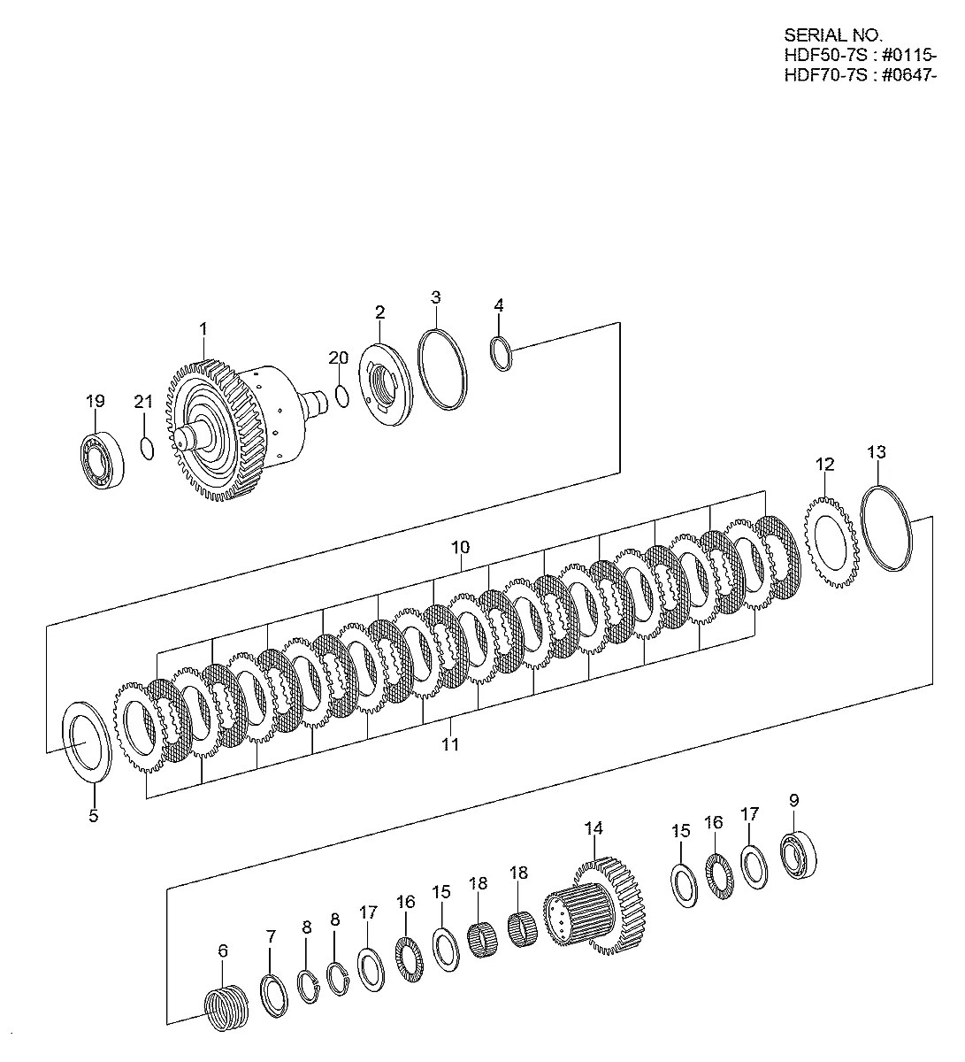 ZGAQ-03099 Empilhadeira Hyundai HDF70-7S