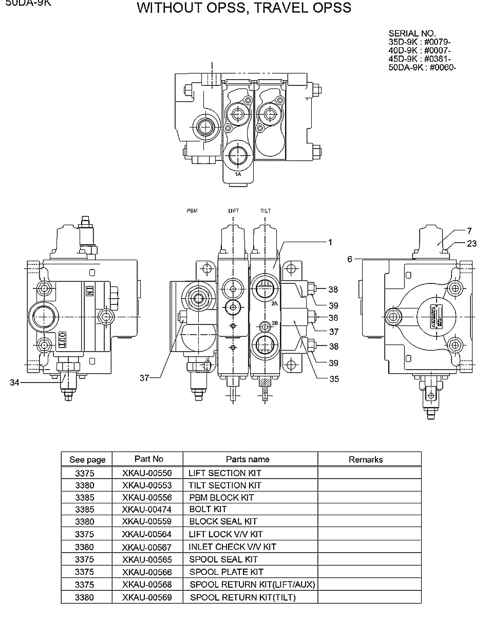 XKAU-00556 Empilhadeira Hyundai 35-40-45-50DA-9K