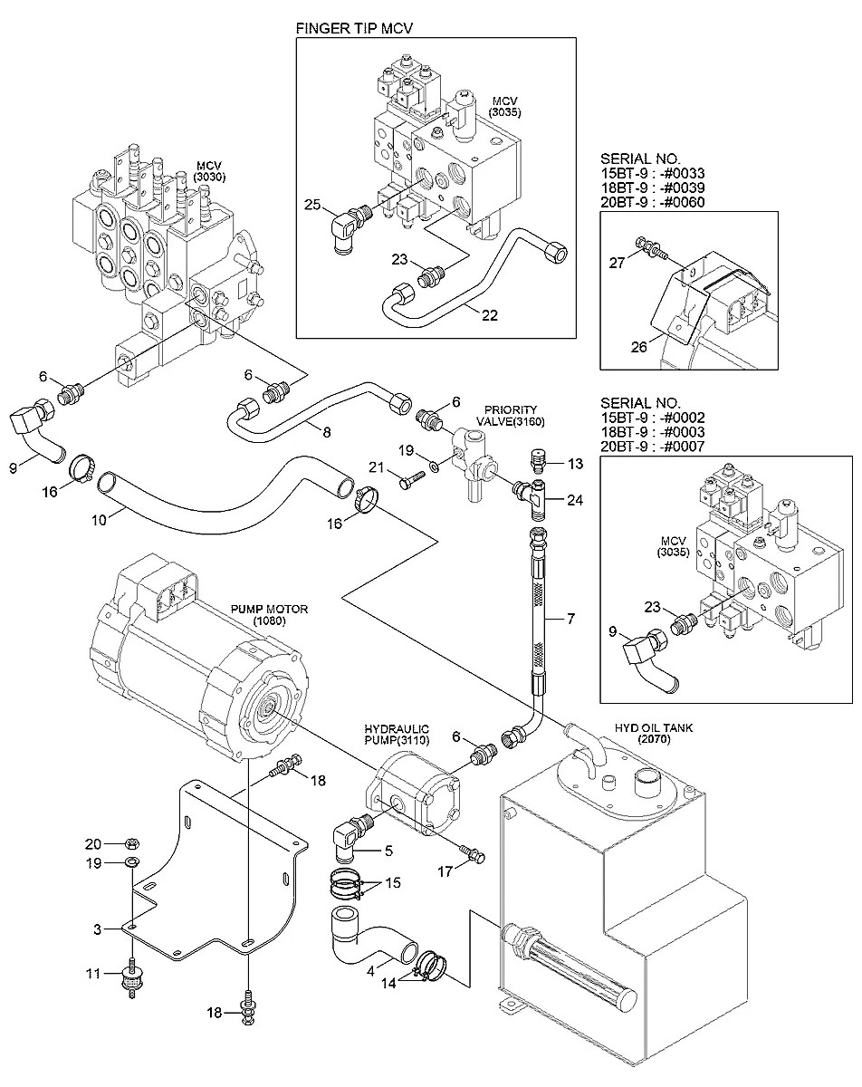 31FY-20810 Empilhadeira Hyundai 15-18-20BT-9
