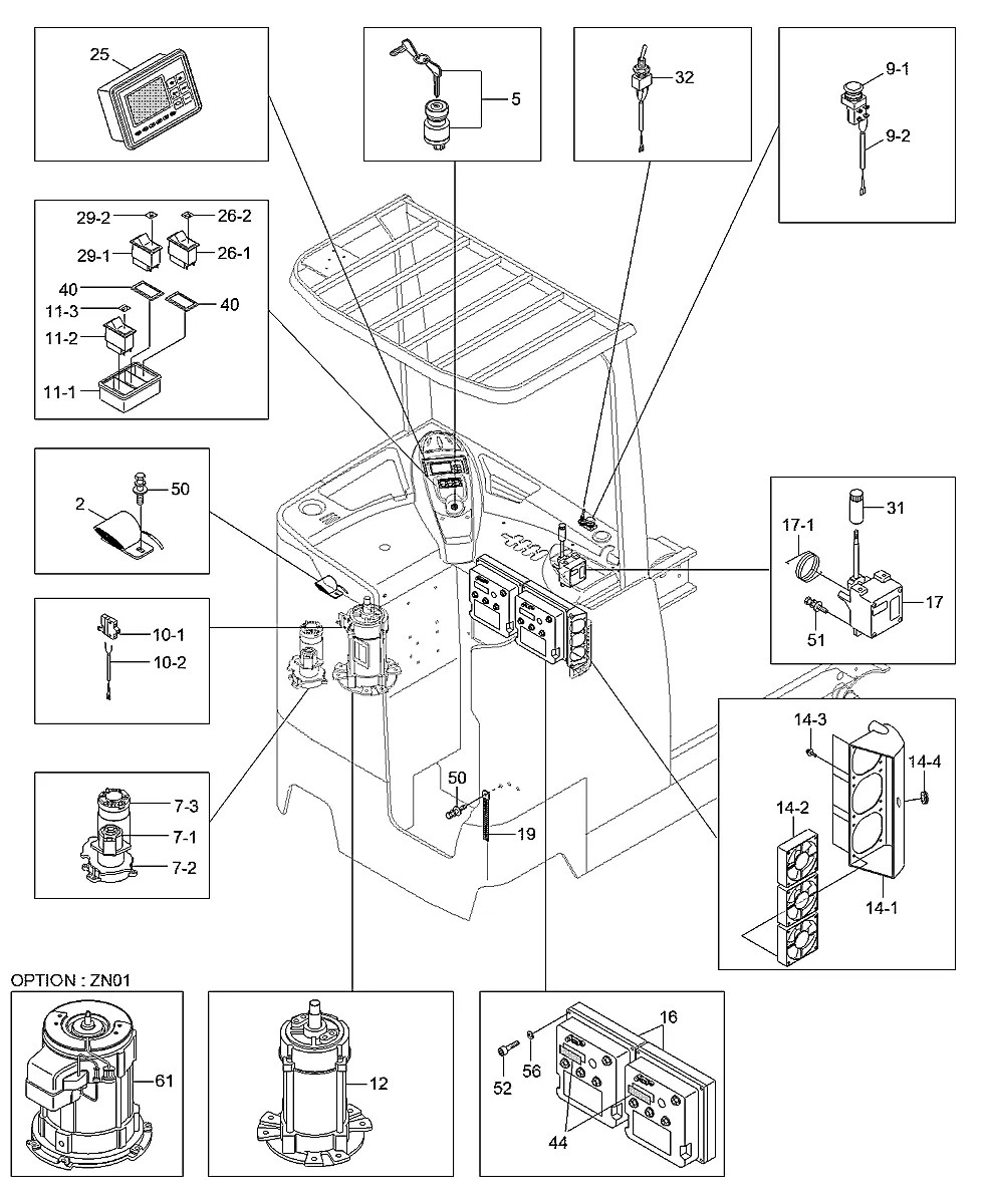 21HQ-72050 Empilhadeira Hyundai 10-13BR-7