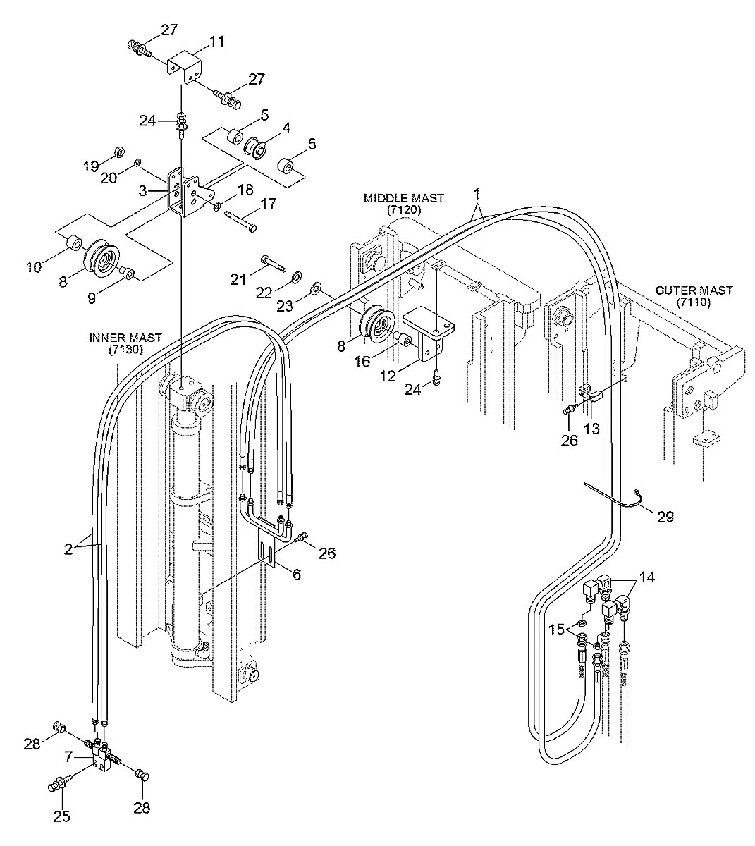 P910-064073 Empilhadeira Hyundai 60-70L-7A