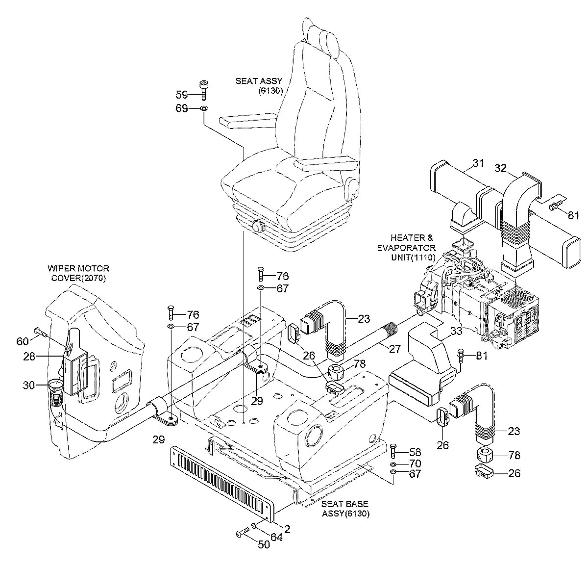 S131-061646 Escavadeira de esteiras Hyundai R500LC-7