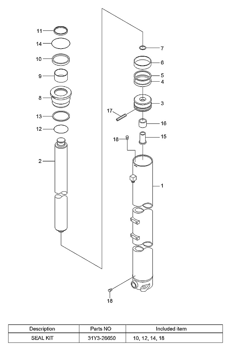 33FT-07541 Empilhadeira Hyundai 110-130-140-160D-7E