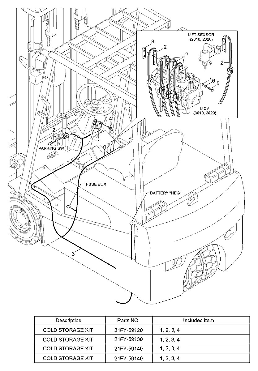 21FY-55070 Empilhadeira Hyundai HBF15T-5