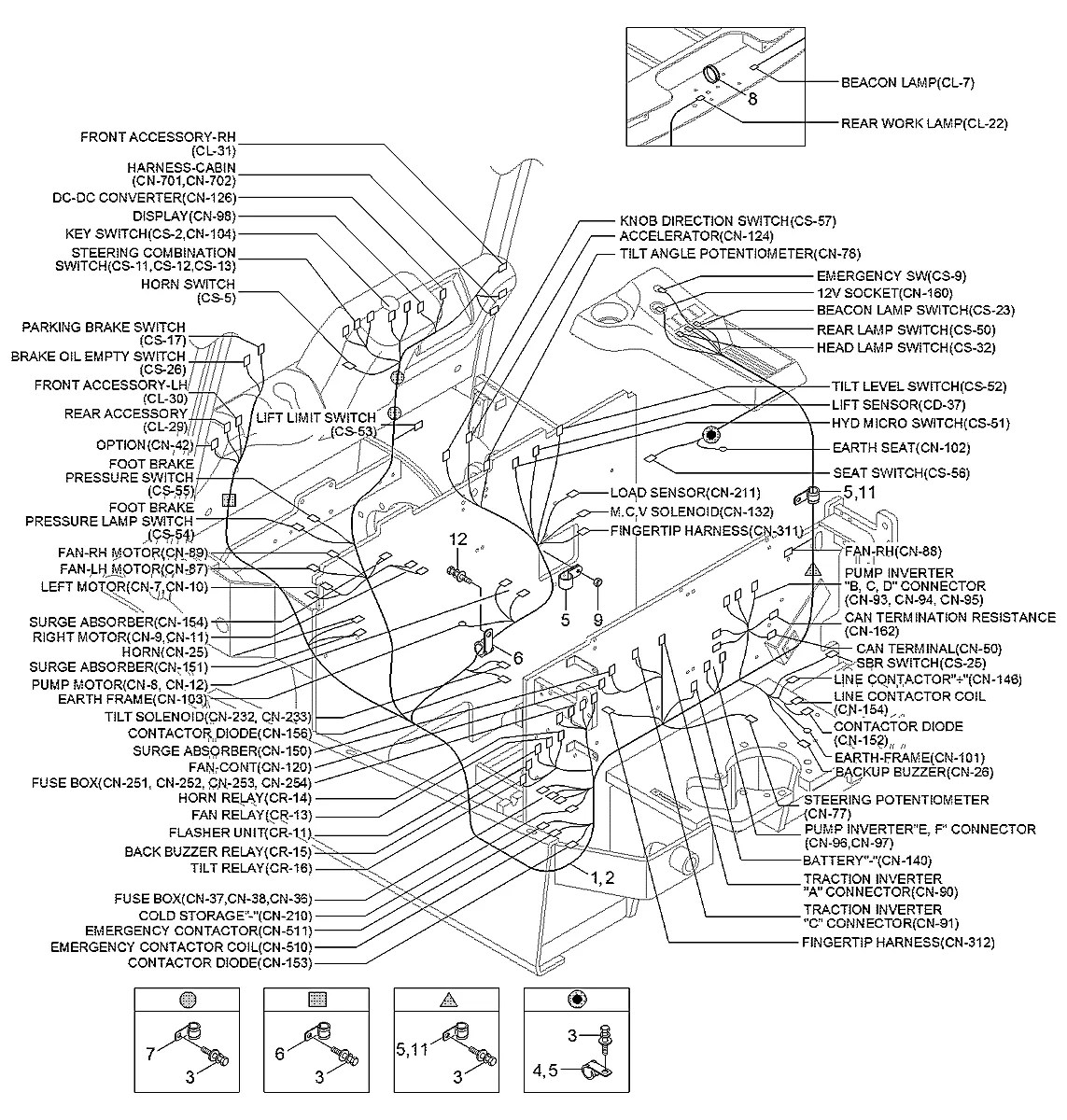 21FY-95113 Empilhadeira Hyundai 15-18-20BT-9