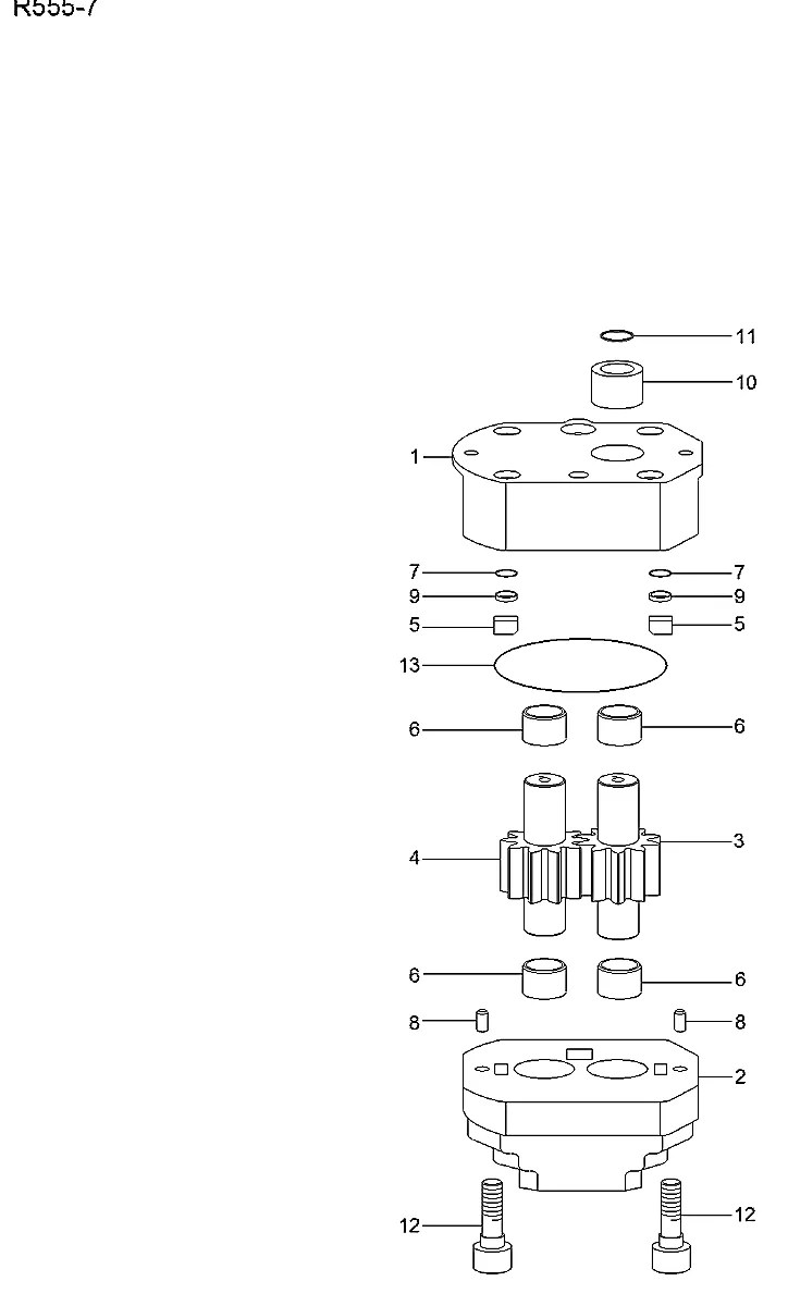 XJDD-01034 Escavadeira de esteiras Hyundai R55-7