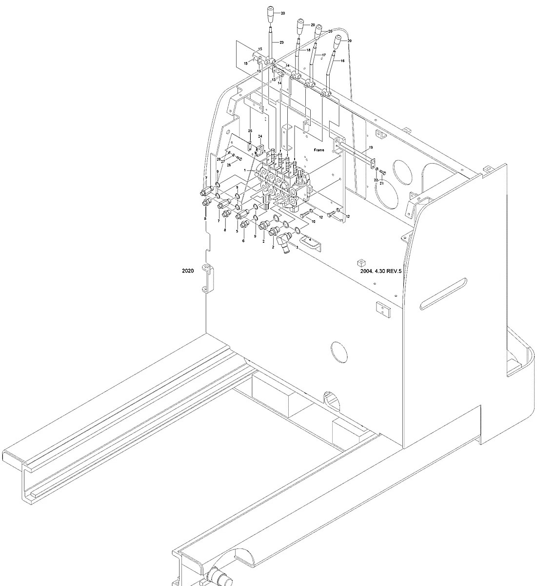 B21600050 Empilhadeira Hyundai HBR14-15-18-20-II
