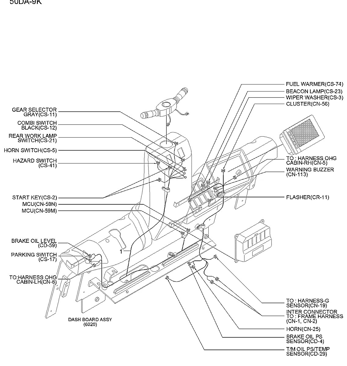 21FV-60202 Empilhadeira Hyundai 35-40-45-50DA-9K