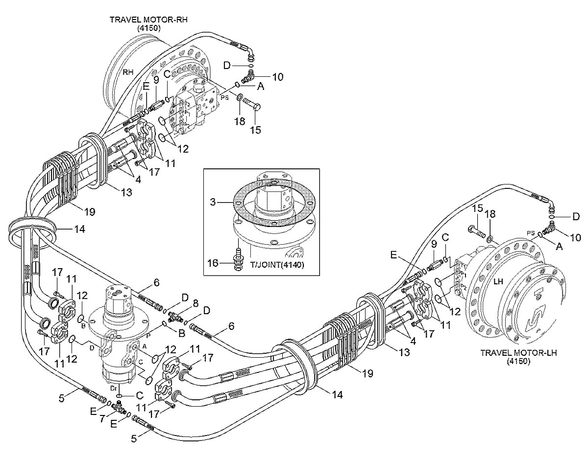 P700-167342DS Escavadeira de esteiras Hyundai R210NLC-9