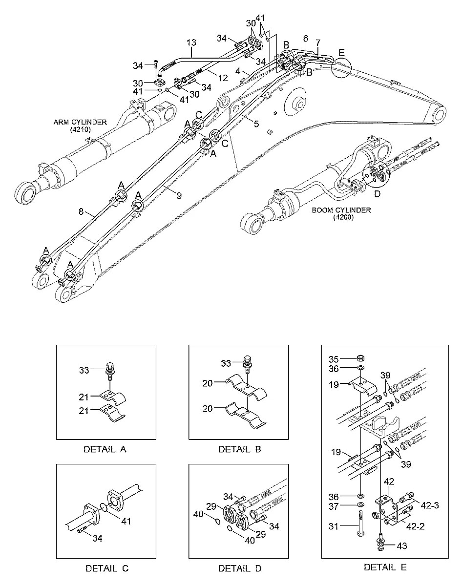 31Q6-55910 Escavadeira de esteiras Hyundai R235LCR-9