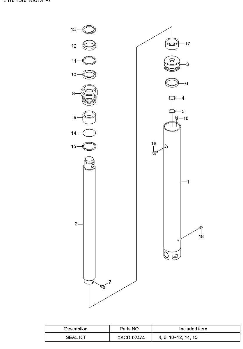 XKCD-03292 Empilhadeira Hyundai 110-130-160DF-7