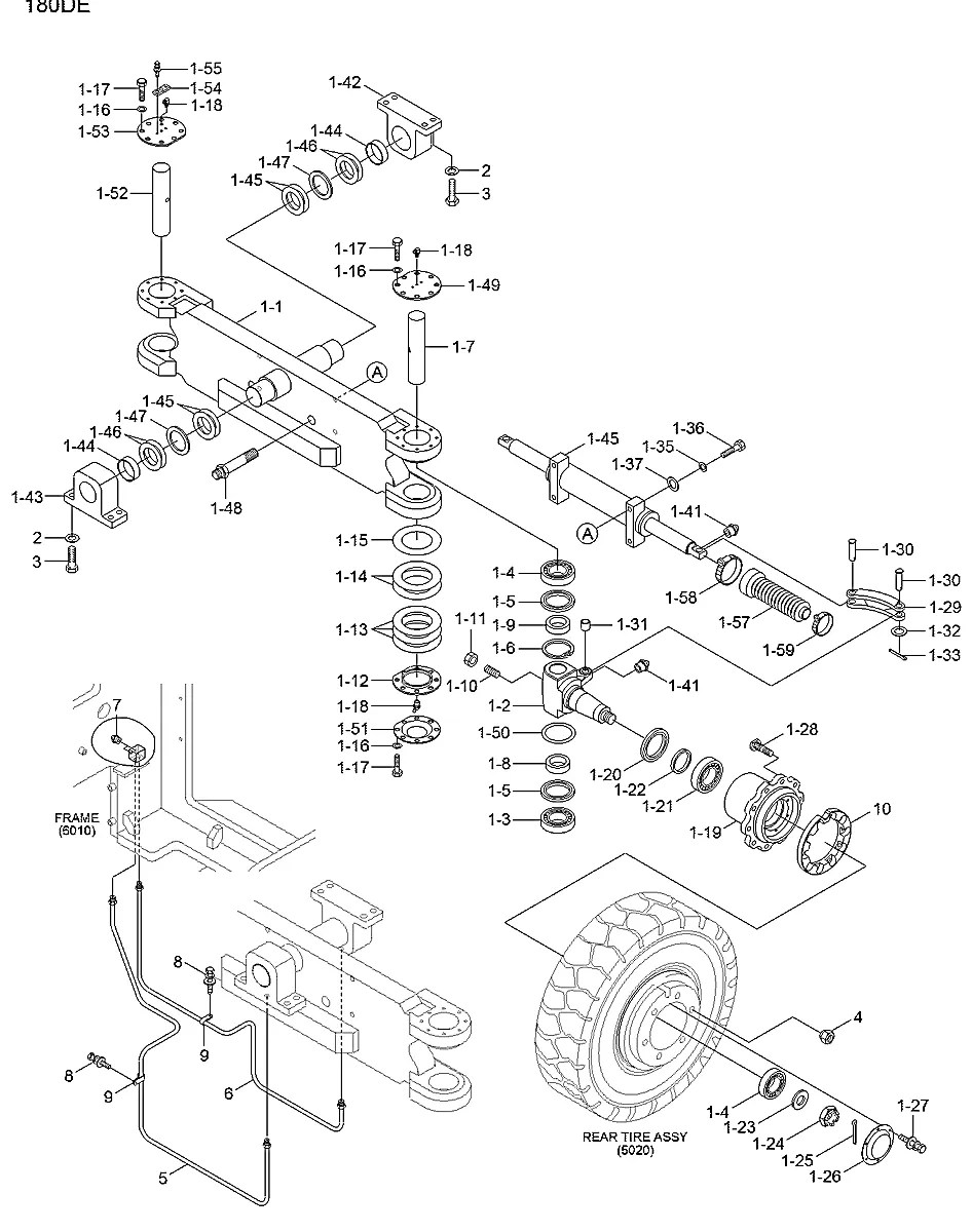 81HS-51100 Empilhadeira Hyundai 180D-7E