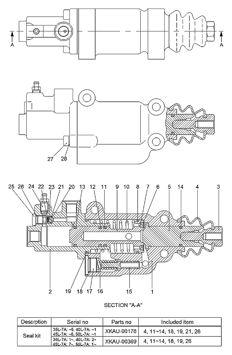 XKAU-00173 Empilhadeira Hyundai 35-40-45-50L-7A