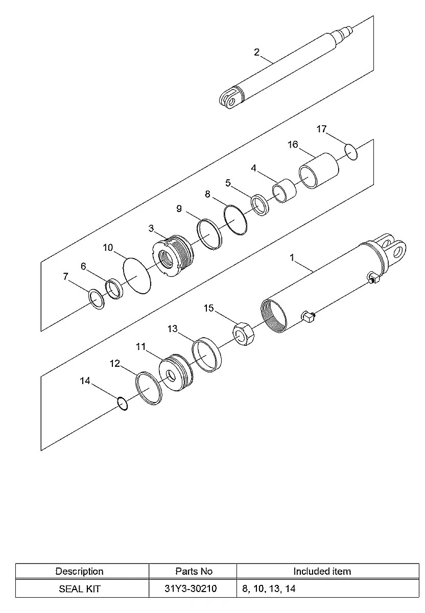 31Y3-30170 Empilhadeira Hyundai 110-130-140-160D-7E