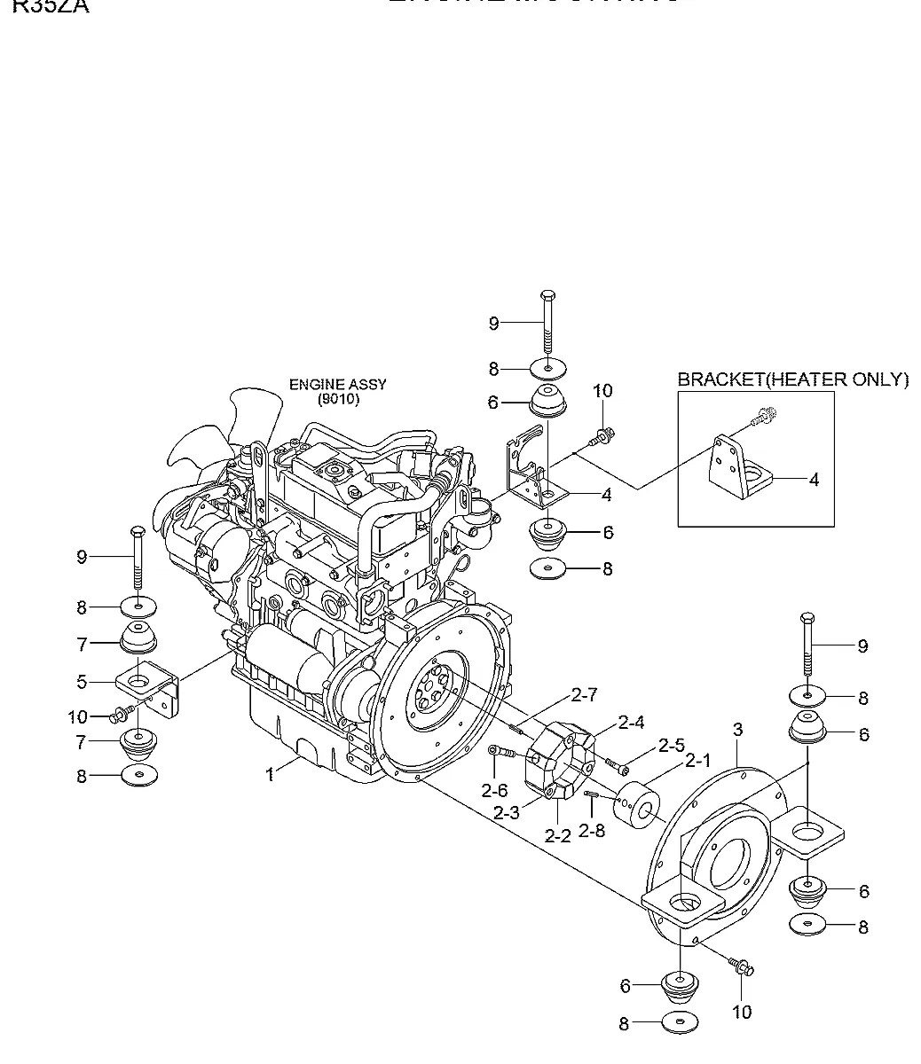 11MH-02020 Escavadeira de esteiras Hyundai R35Z-9A
