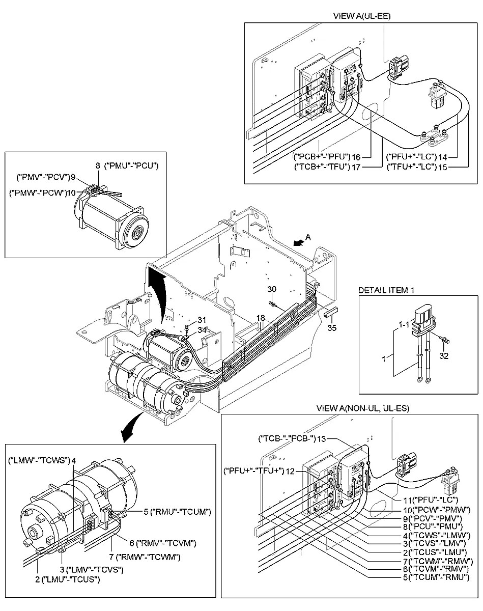 21HU-96410 Empilhadeira Hyundai 22-25-30-35BH-9