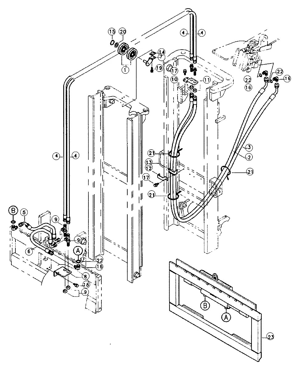 P600-064046 Empilhadeira Hyundai DX20-25-30