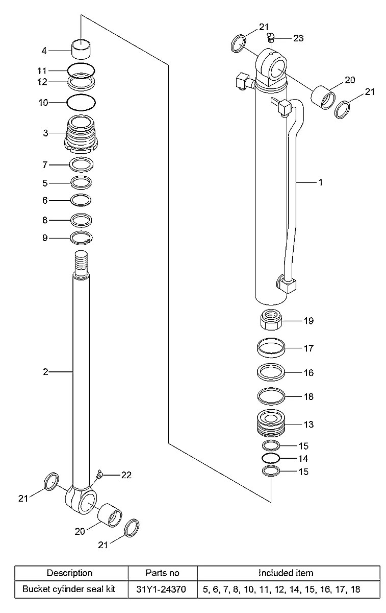 S641-038003 Escavadeira de esteiras Hyundai R55-7A